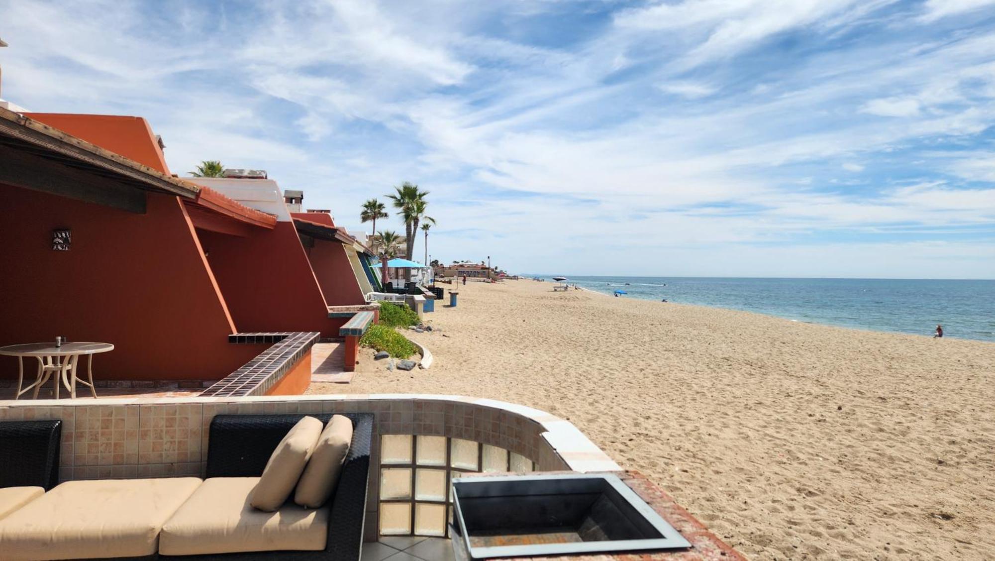 Las Brisas #8 Beachfront - On The Sand And Steps From Mannys For Tacos & Tequila Rocky Point Exterior photo